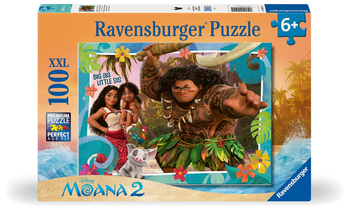 Amazon.com: Ravensburger Disney Moana 2 Jigsaw Puzzle | 100